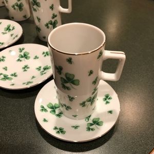 Vintage Irish espresso cups and saucers